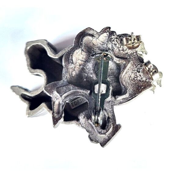 ANGEL JEWERLY SET BY TORINO PEWTER ~ PIN / BROOCH & EARRINGS & BOX - Picture 4 of 6